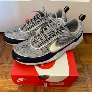Nike Air Zoom Spiridon 2016 Wolf Grey Midnight Navy Sz 11